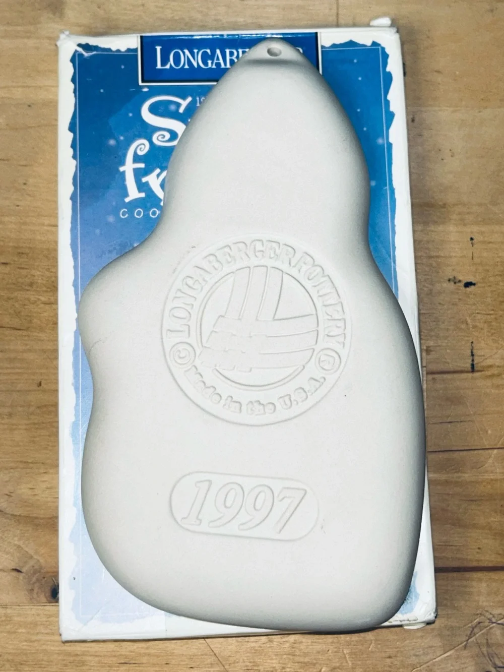 Complete Set of 3 Longaberger Peace Joy Snow Friends Cookie Molds 1993-97 Boxed